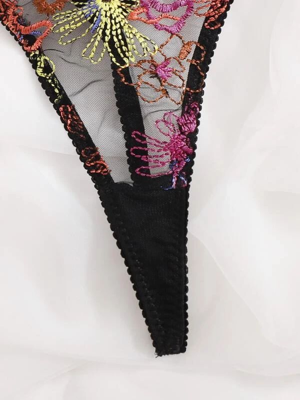 Embroidered cotton and polyester lingerie sets - image 2