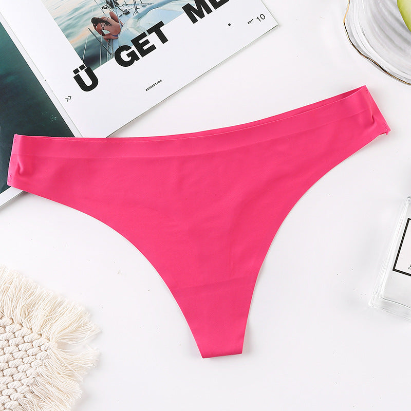 Seamless silk and cotton lingerie briefs