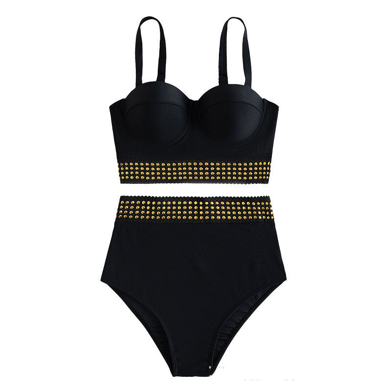 Underwire push-up high-waisted polyester lingerie styles