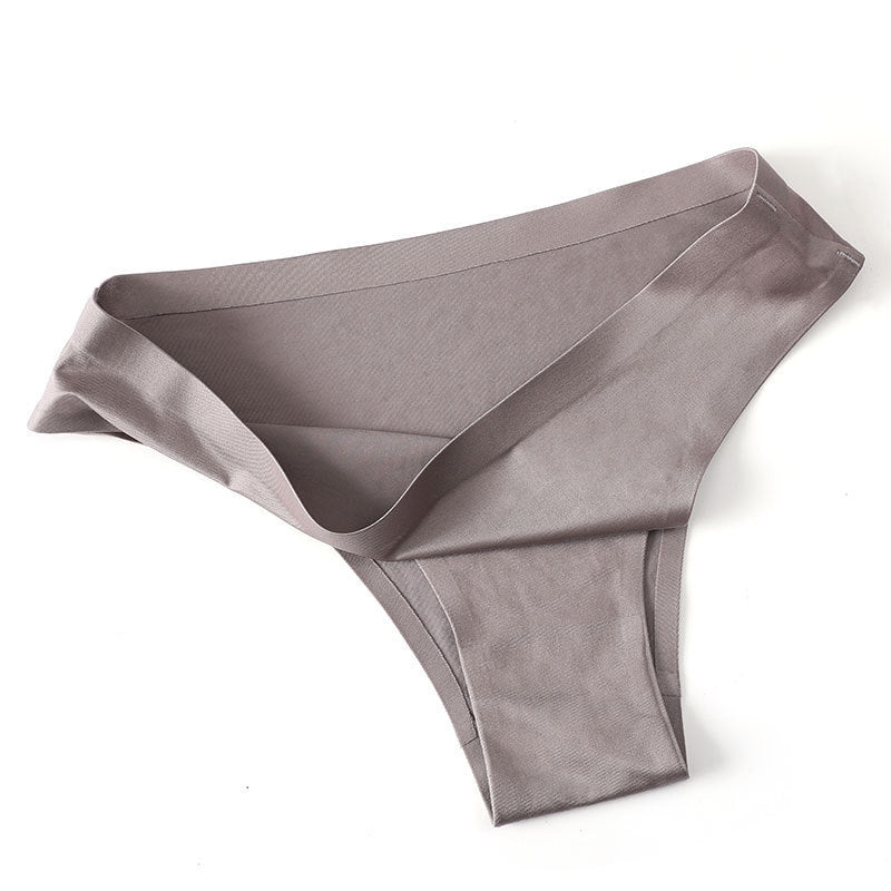Low-waisted seamless breathable cotton lingerie briefs
