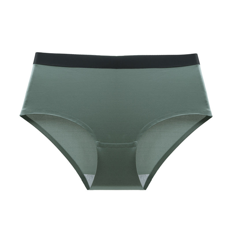 Seamless breathable cotton lingerie briefs