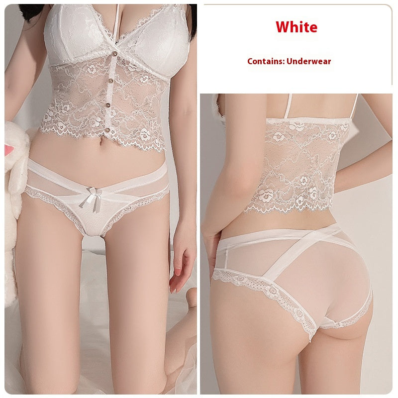 Sheer mesh and nylon lingerie briefs - image 3