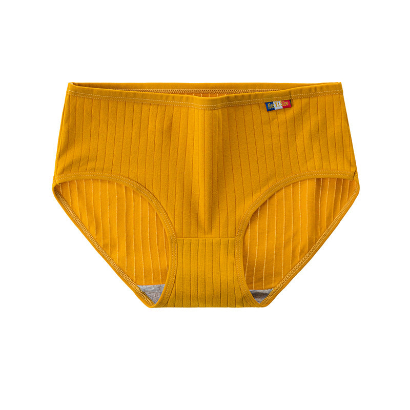 Seamless breathable cotton and polyester lingerie briefs