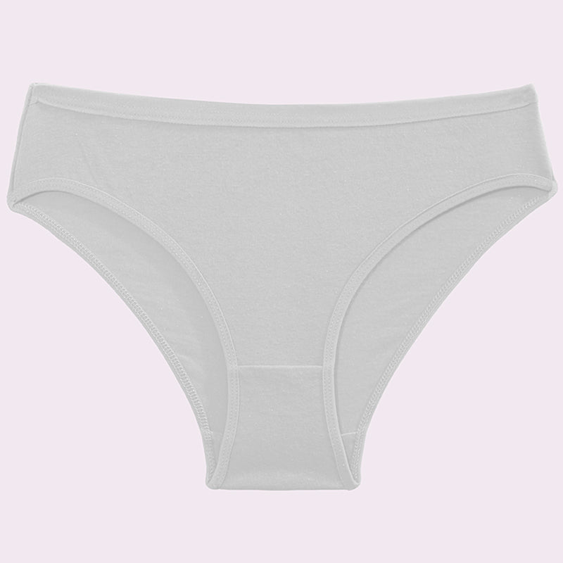 Low-waisted lace and cotton lingerie briefs