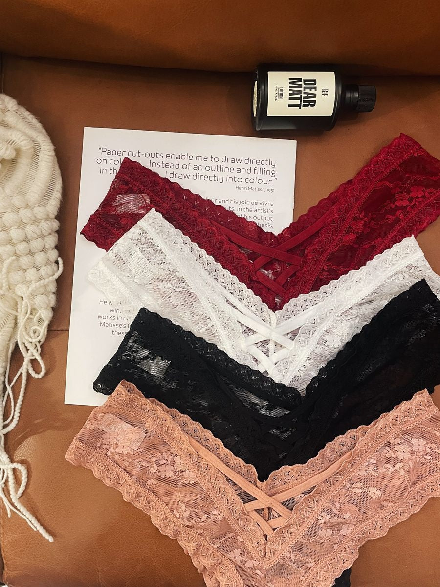 Seamless sheer lace lingerie briefs - image 3