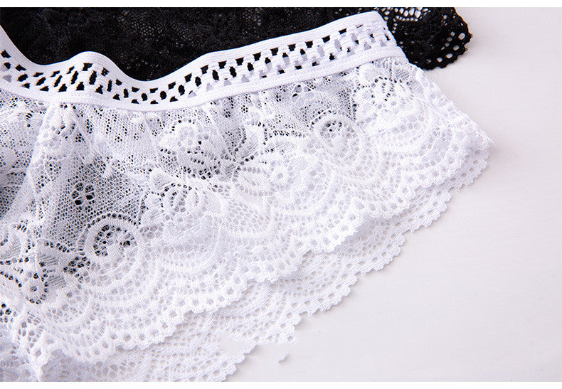 Low-waisted seamless breathable sheer cotton lingerie briefs - image 4