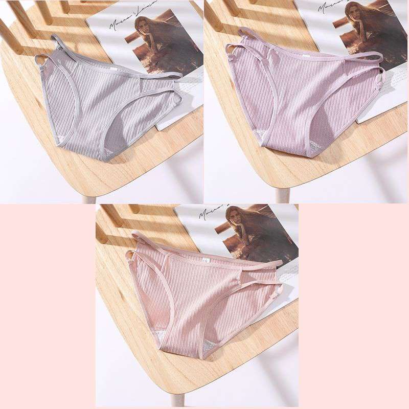 Seamless breathable cotton lingerie briefs