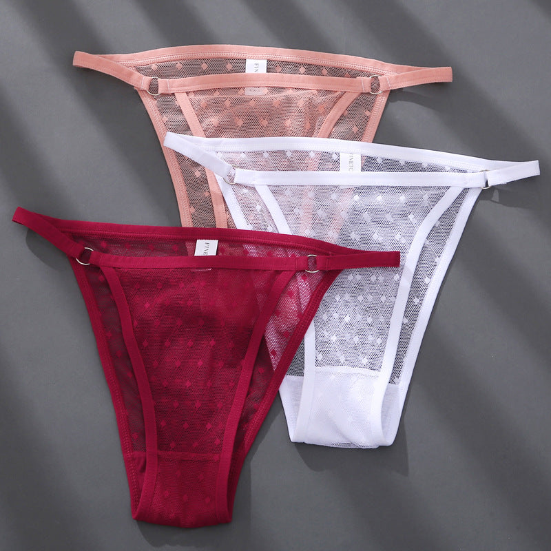 Elegant lace and cotton lingerie briefs - image 3