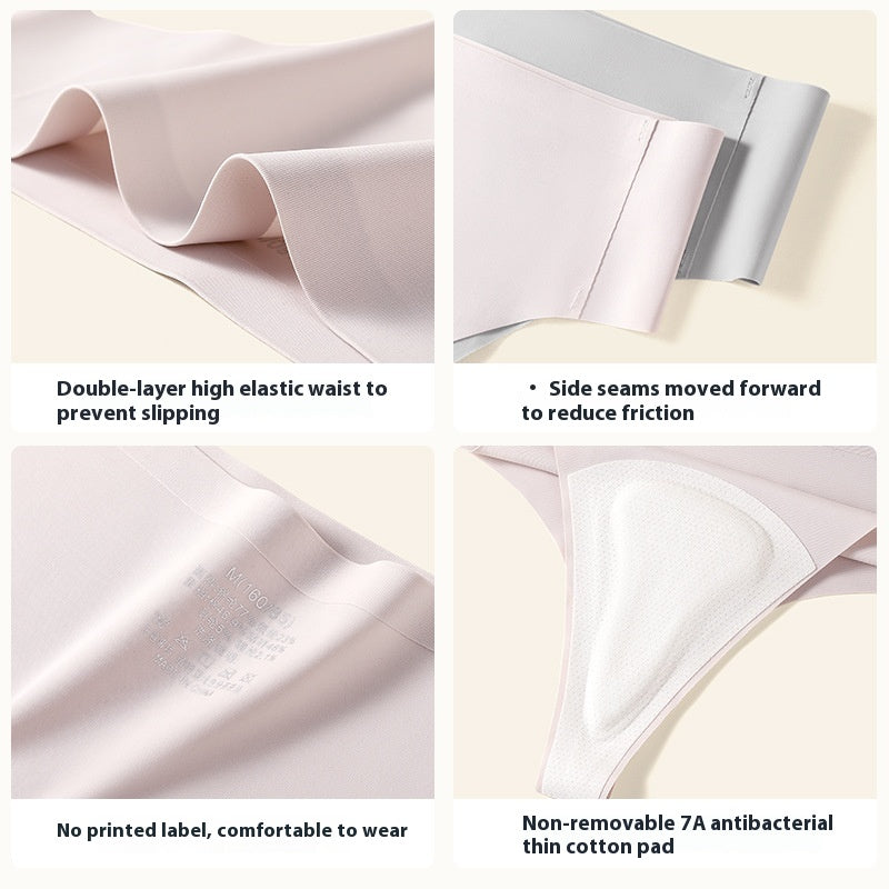 Seamless breathable silk and nylon lingerie briefs - image 4