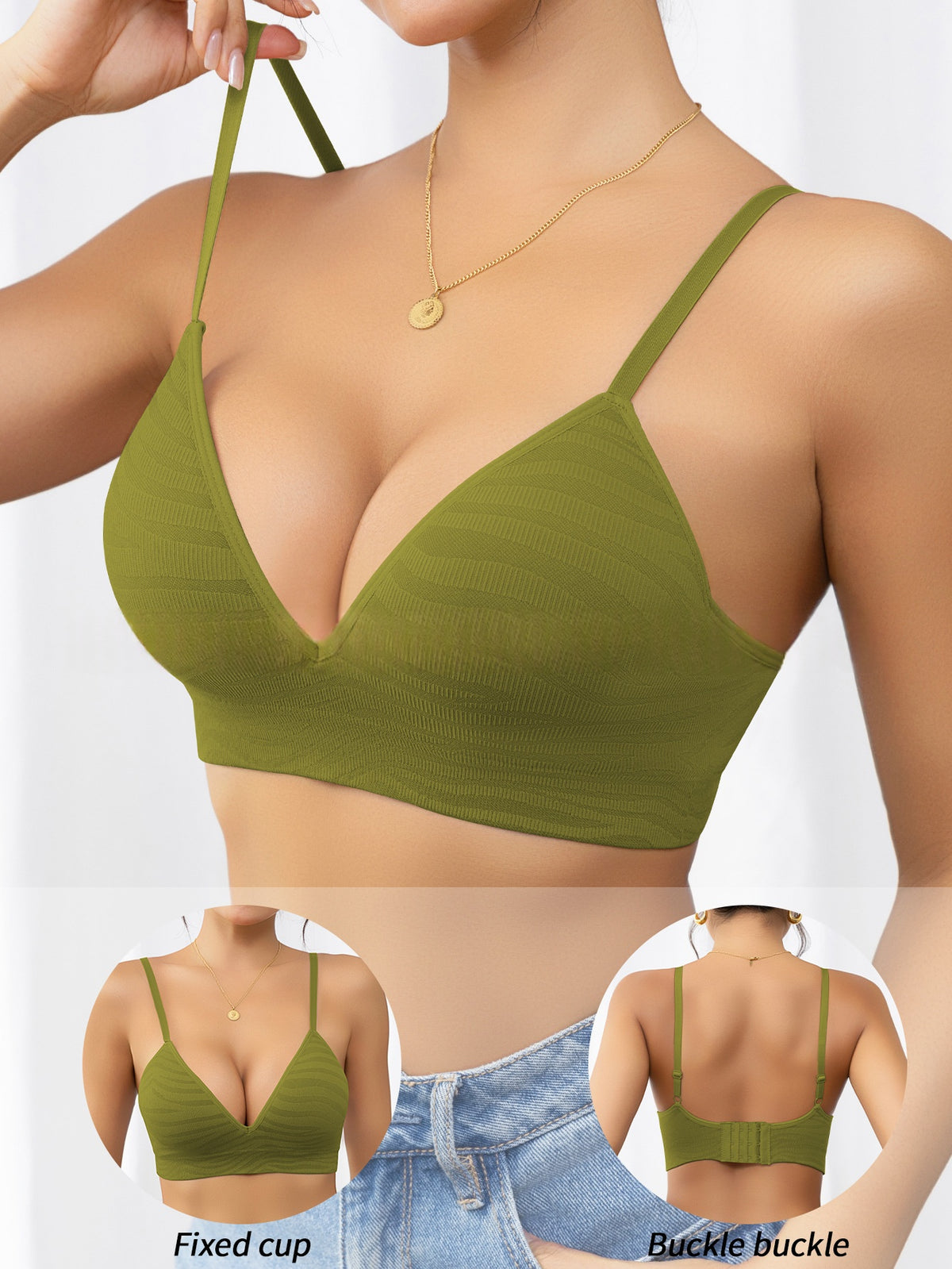 Push-up seamless breathable nylon lingerie styles - image 2