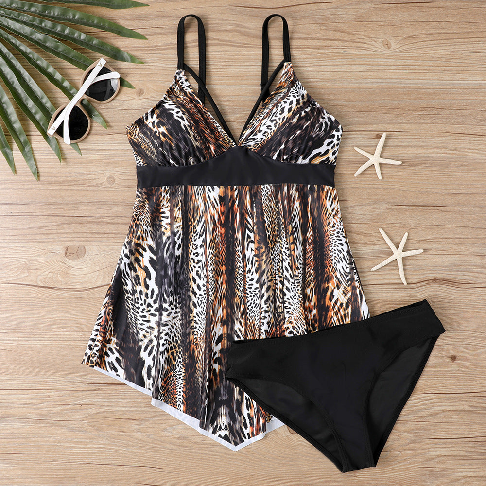 Stylish leopard polyester bikini sets - image 3