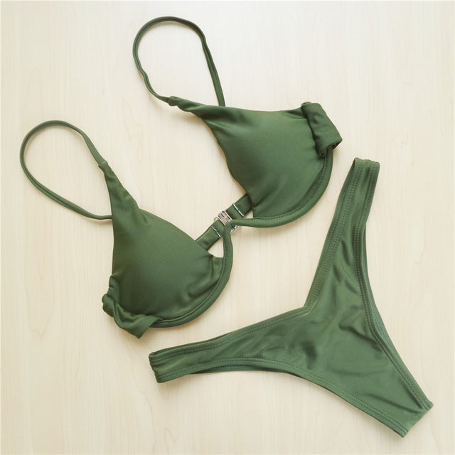 Stylish modern push-up bikini sets