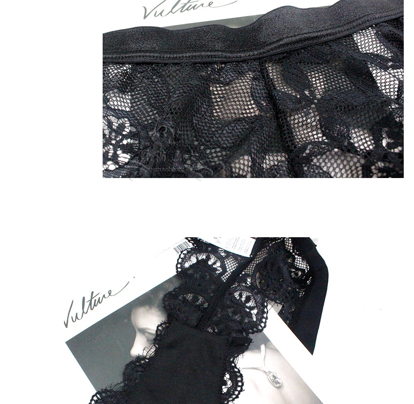 Lace and nylon lingerie briefs - image 3