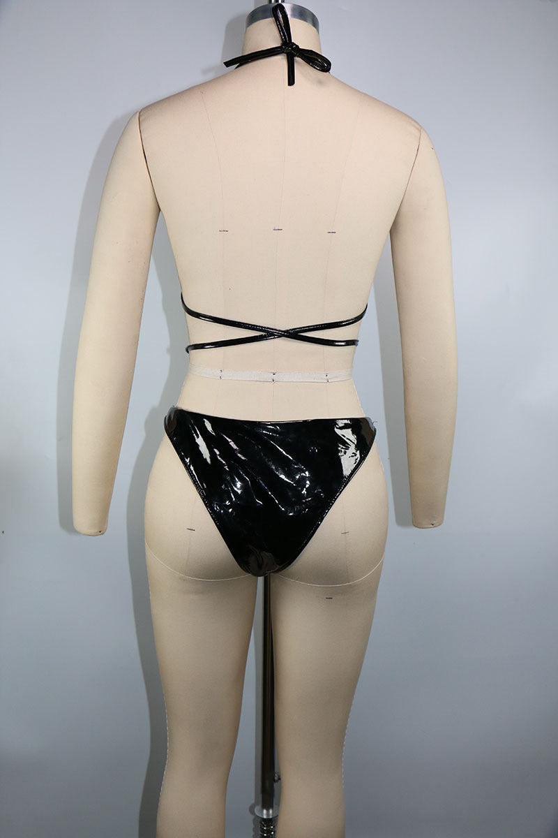 Stylish lace and polyester bikini sets - image 1