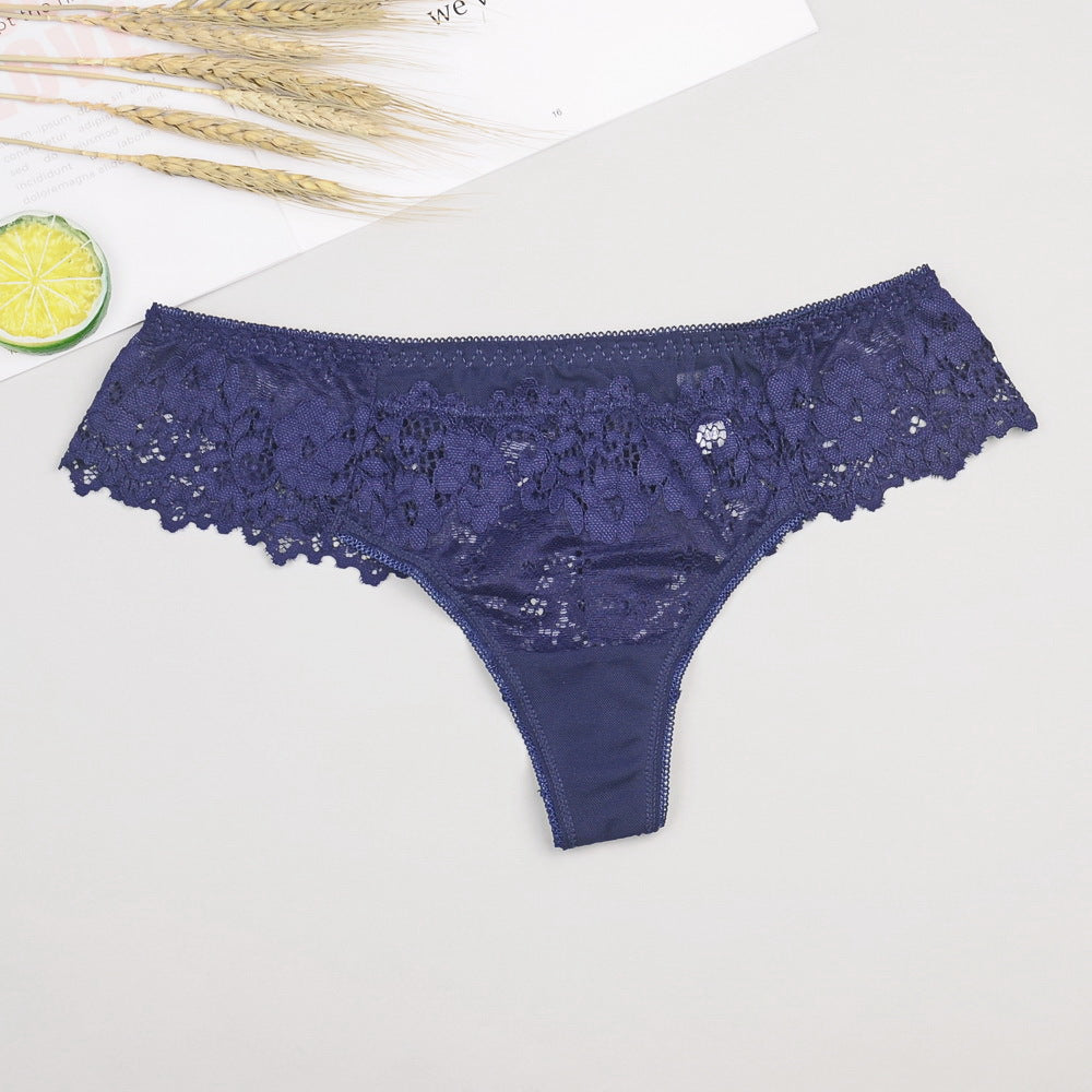 Elegant lace and cotton lingerie briefs - image 3