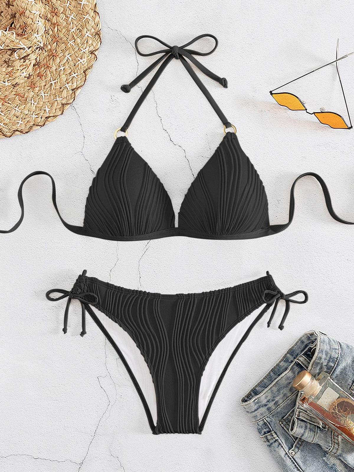 Polyester lingerie bikini sets - image 4