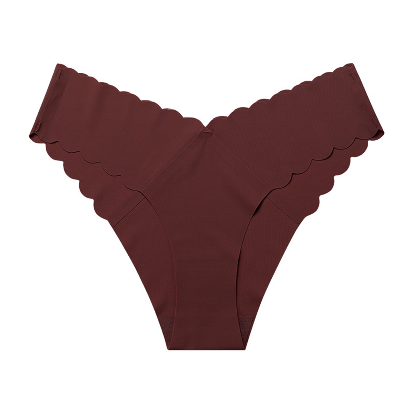 Low-waisted seamless breathable lace lingerie briefs