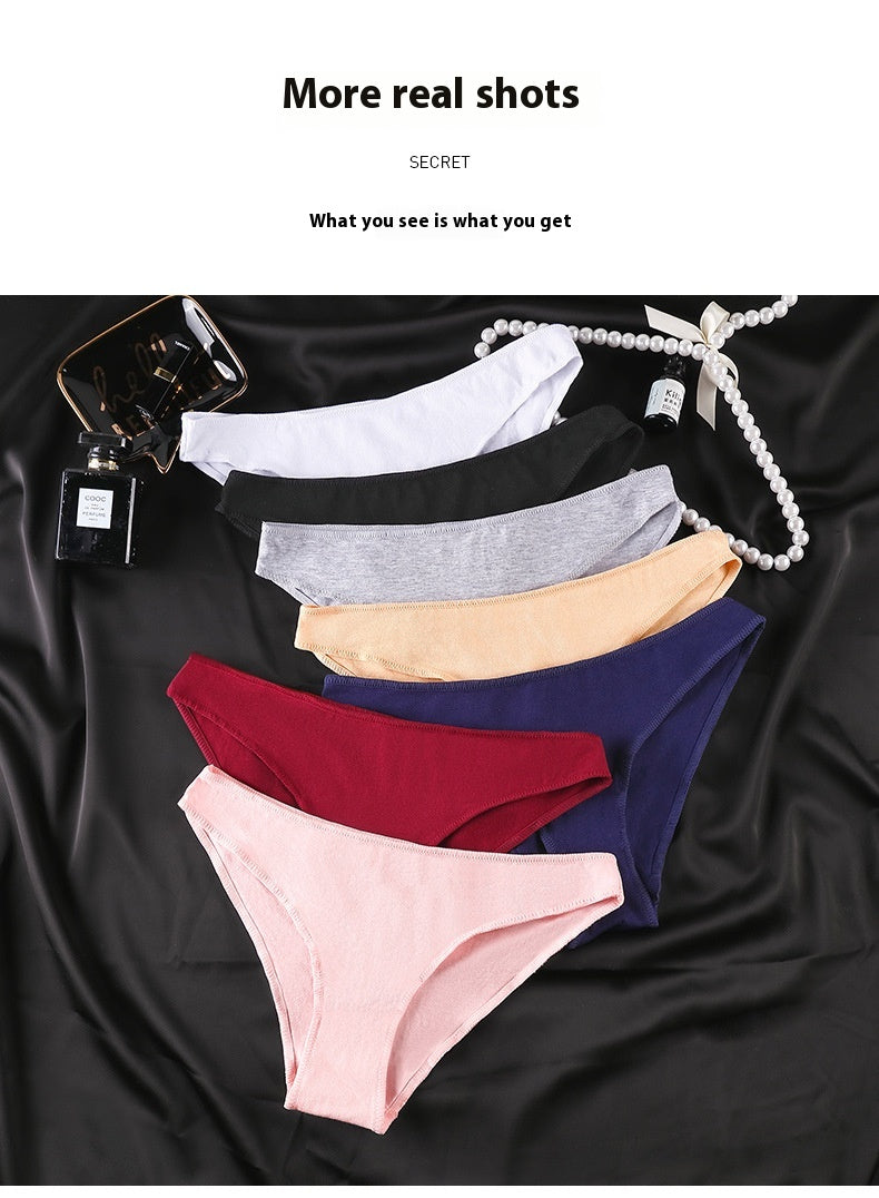 Low-waisted seamless breathable cotton lingerie briefs - image 3