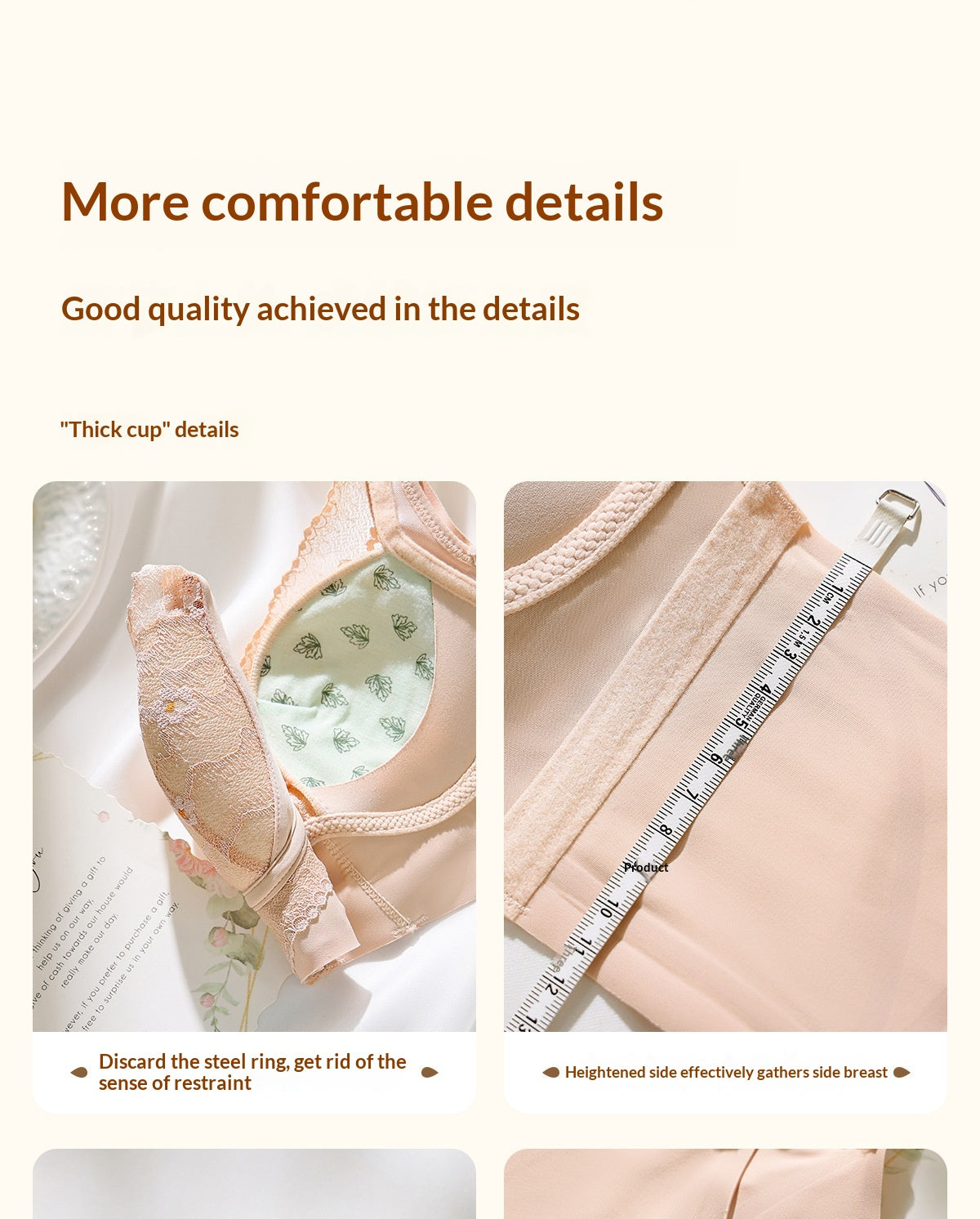 Push-up breathable adjustable shaping lace lingerie briefs - image 4