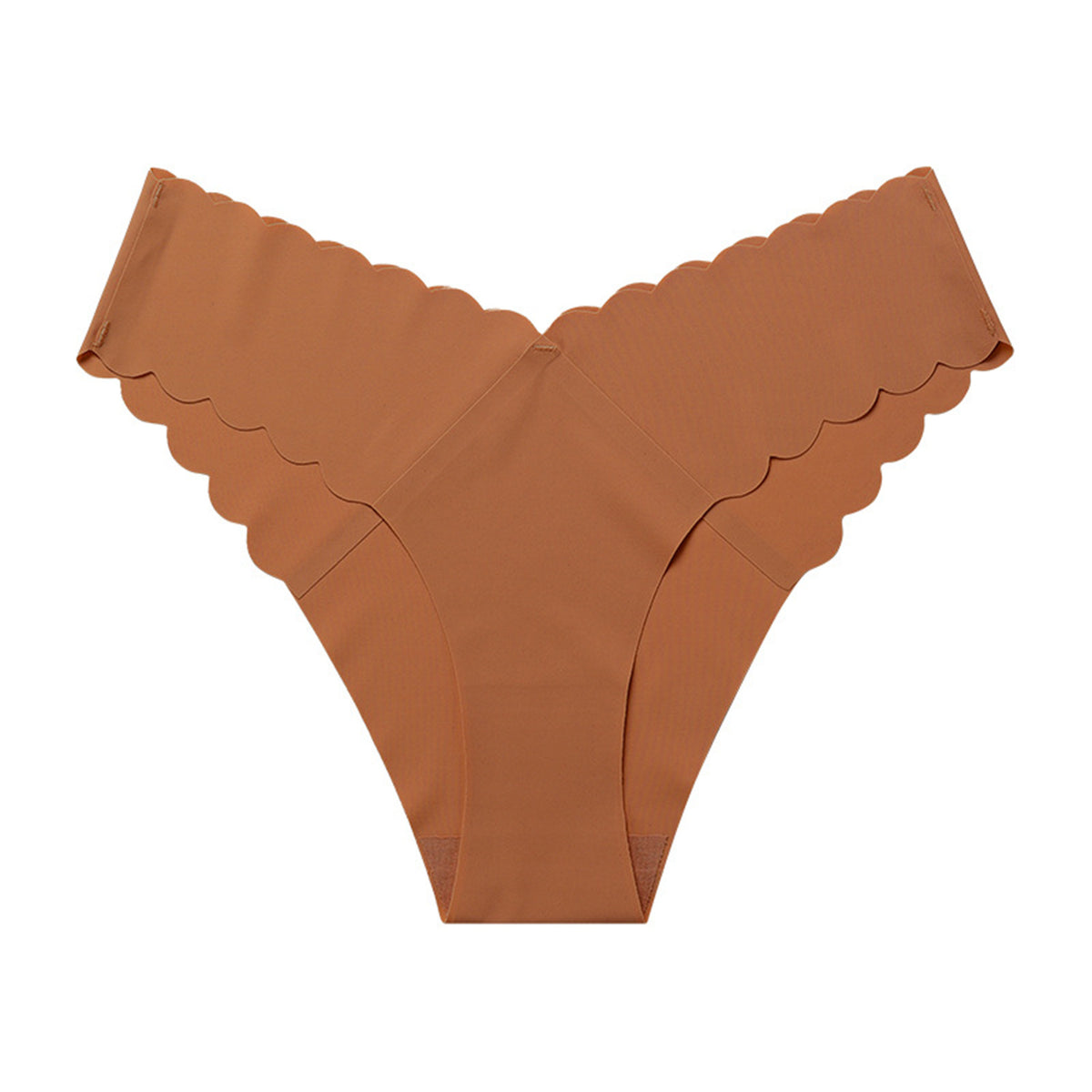 Low-waisted seamless breathable lace lingerie briefs