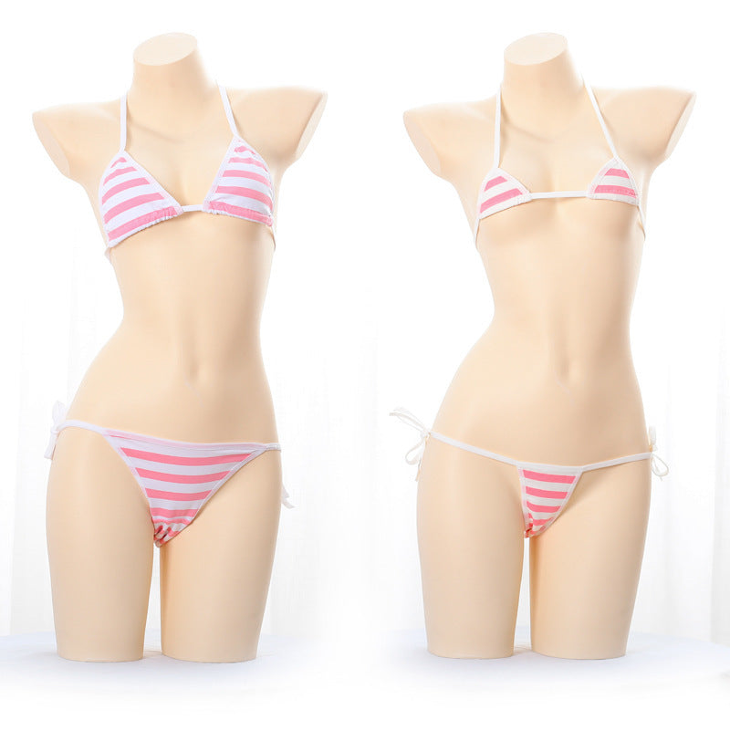 Stylish lace and cotton bikini sets - image 1