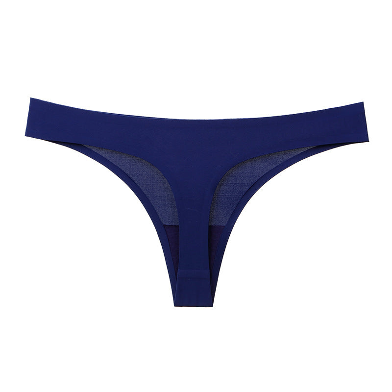 Seamless leopard silk and leather lingerie briefs