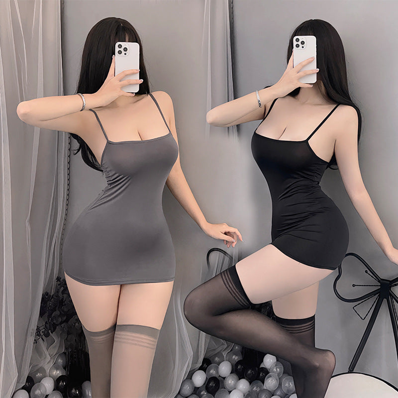 Plus-Size Lace Lingerie Skirt Sets - White / Average Size product image