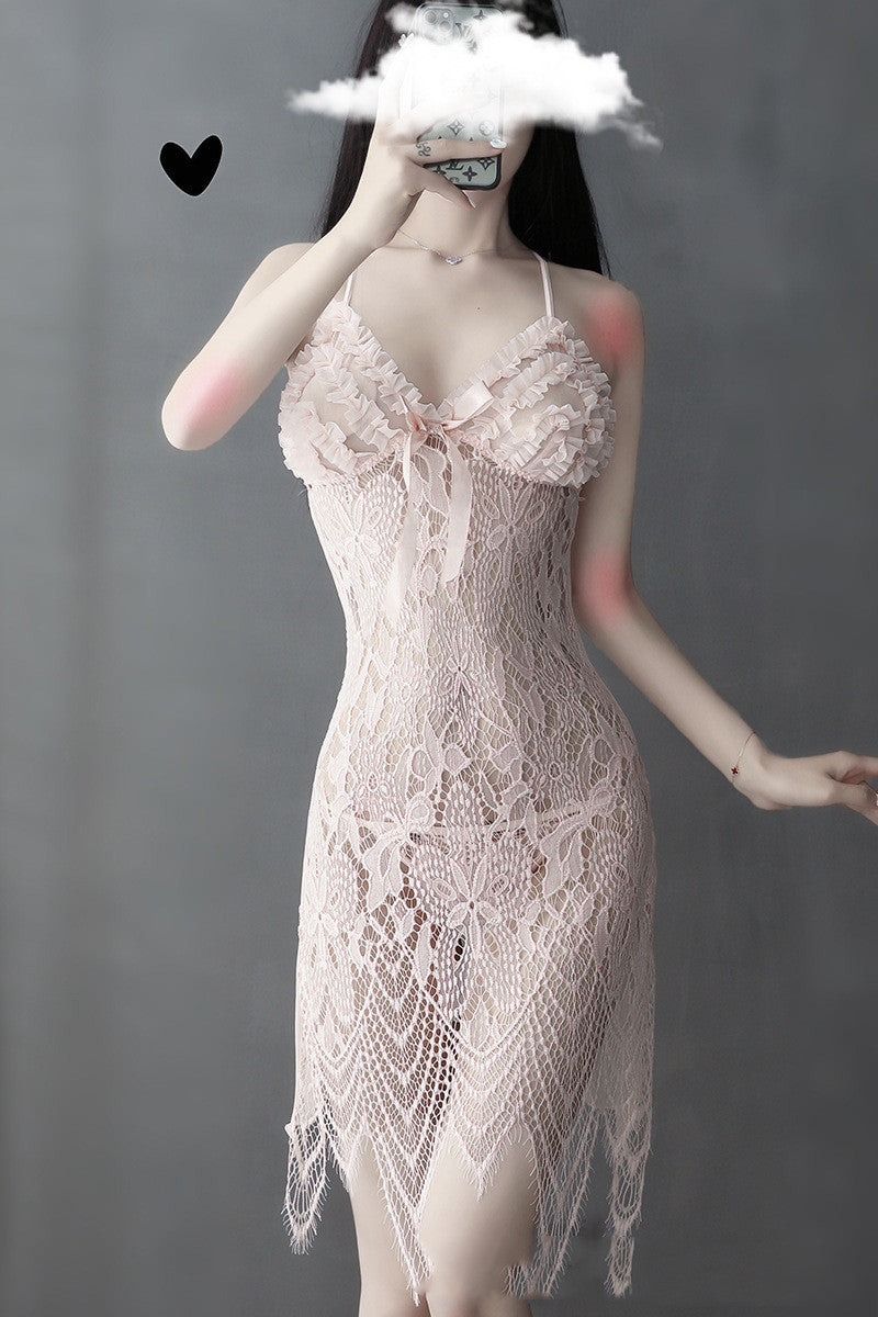 Elegant backless lace and nylon bras