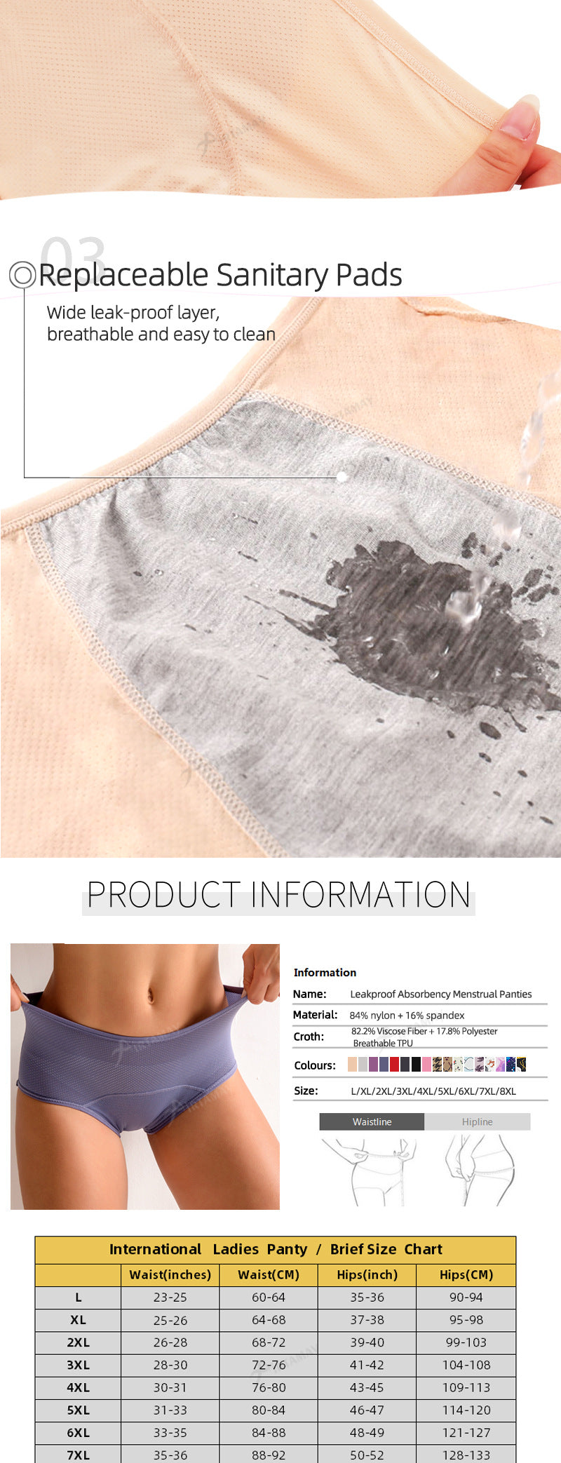 Elegant feminine nylon lingerie briefs - image 1