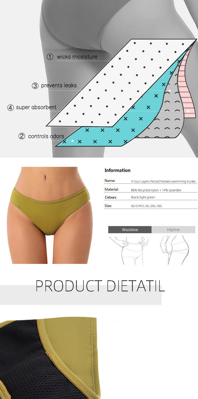 Elegant feminine nylon lingerie briefs - image 2