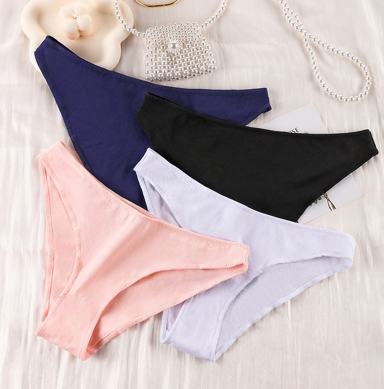 Low-waisted seamless breathable cotton lingerie briefs - image 2