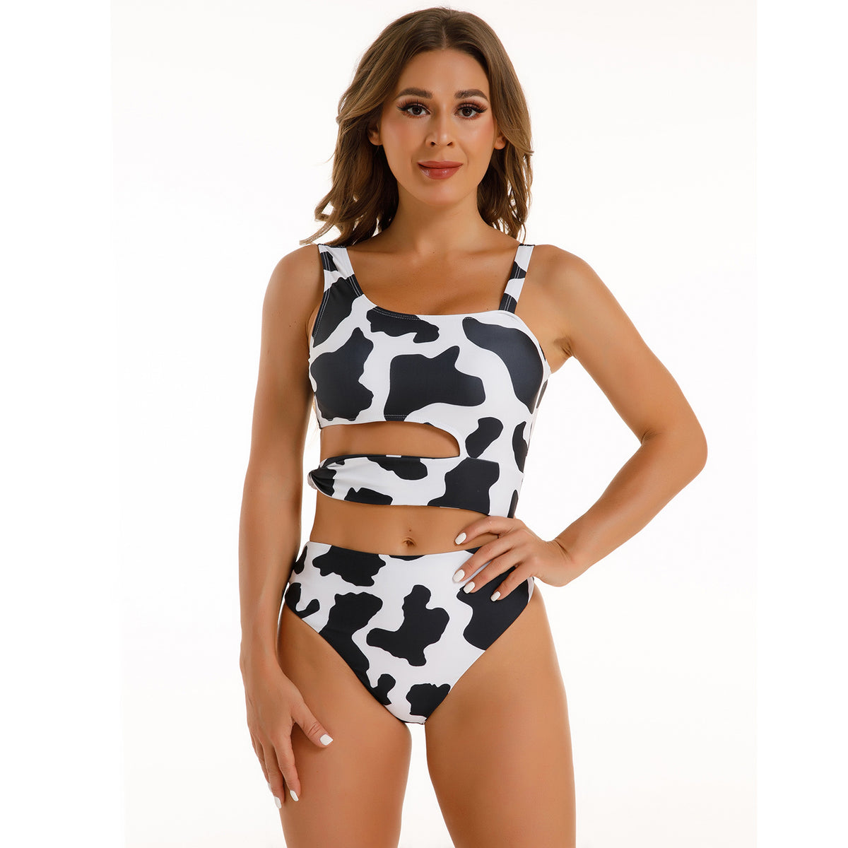 Stylish polyester and spandex bikini sets - image 1