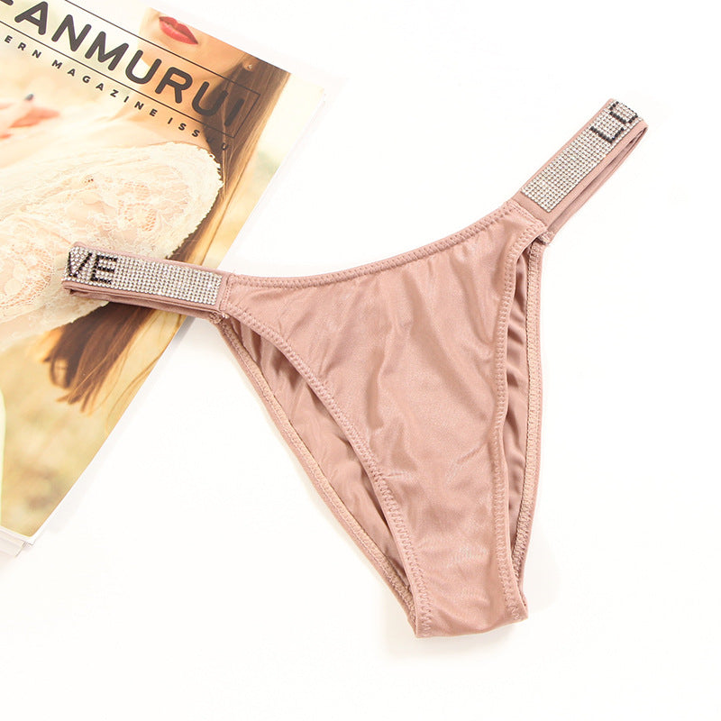 High-waisted low-waisted lace lingerie briefs