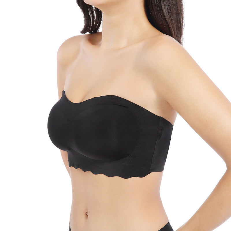 Plus-size strapless nylon and spandex bras - image 3