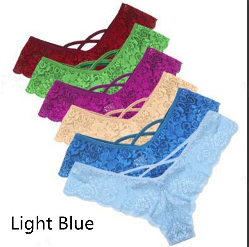 Elegant plus-size lace lingerie briefs