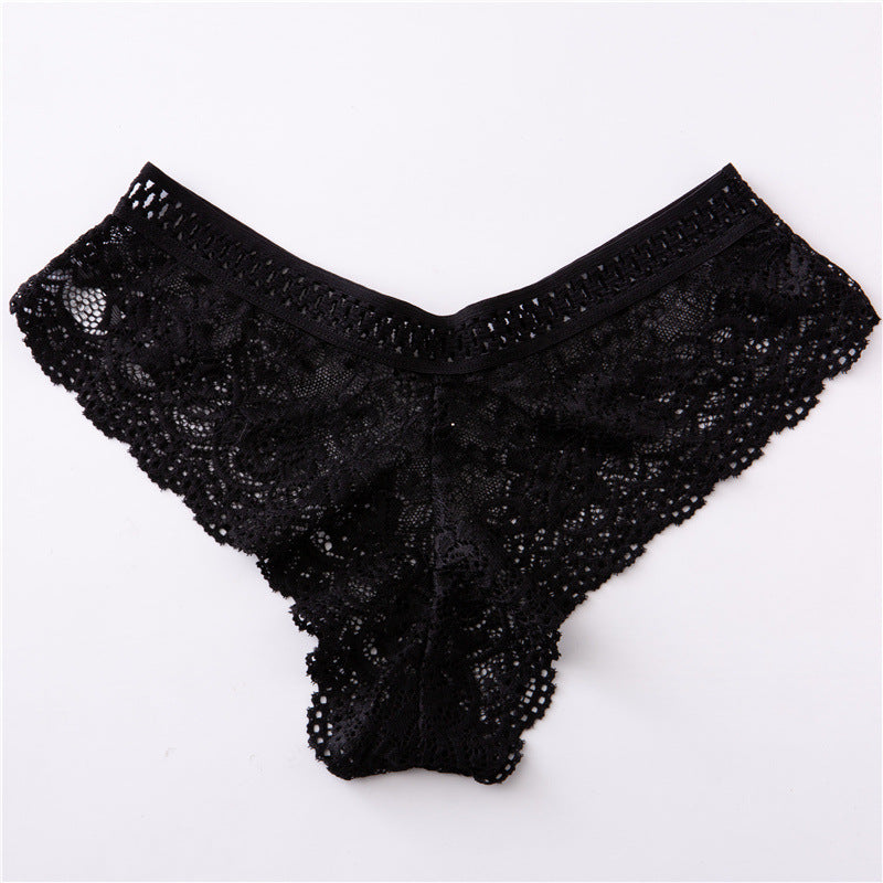 Low-waisted seamless breathable sheer cotton lingerie briefs - image 1