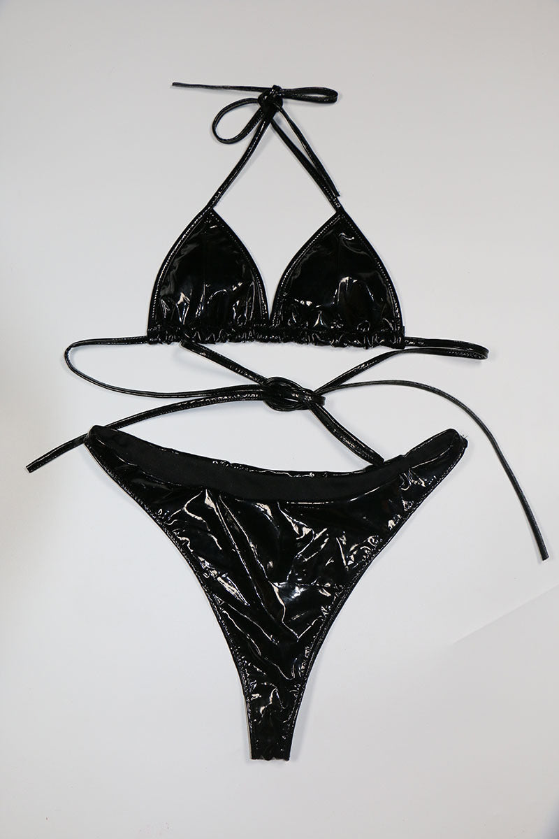 Stylish lace and polyester bikini sets - image 3