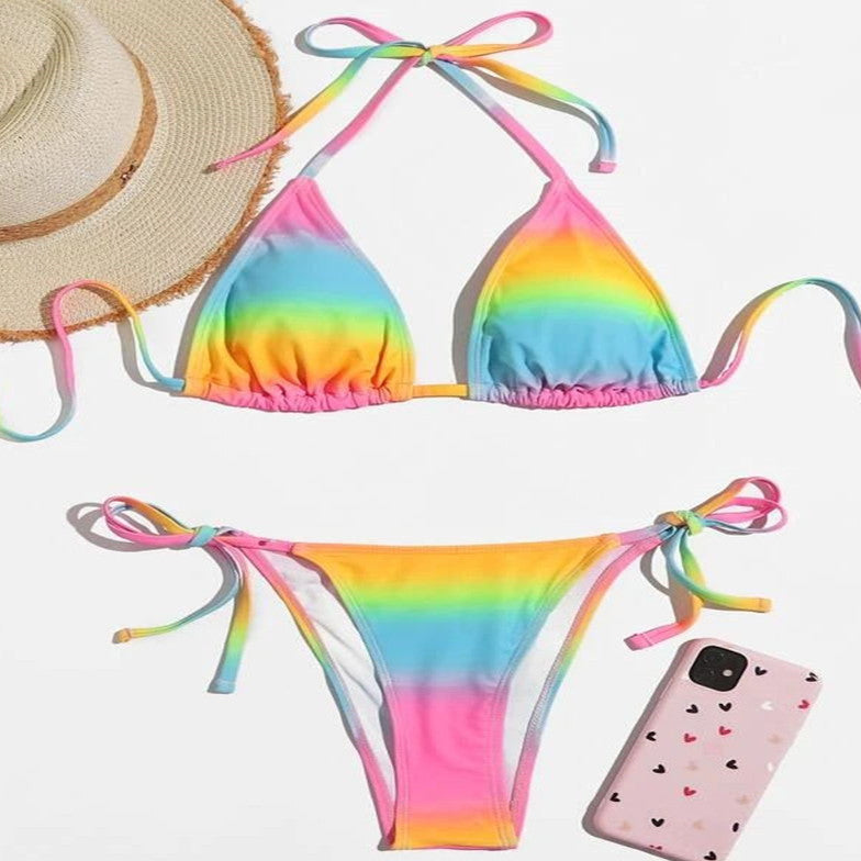 Stylish lace and polyester bikini sets - image 1