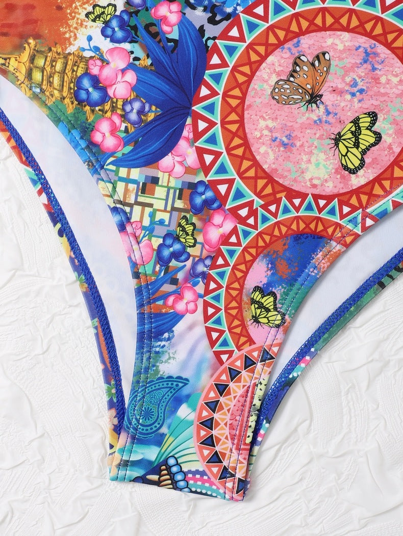 High-waisted lace and polyester bikini sets - image 3