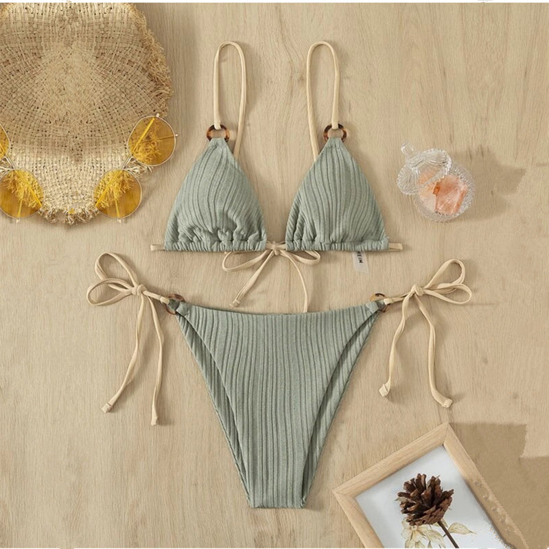 Elegant feminine backless polyester bras