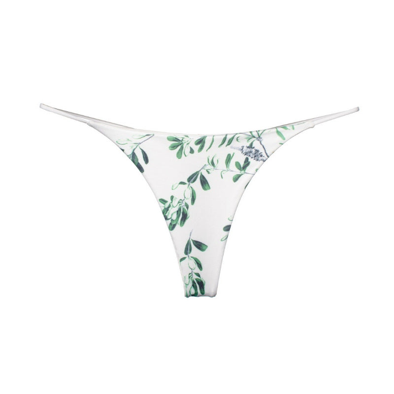 Low-waisted seamless cotton bikini sets - image 1