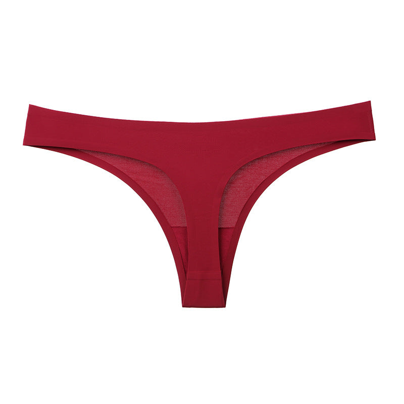 Seamless leopard silk and leather lingerie briefs