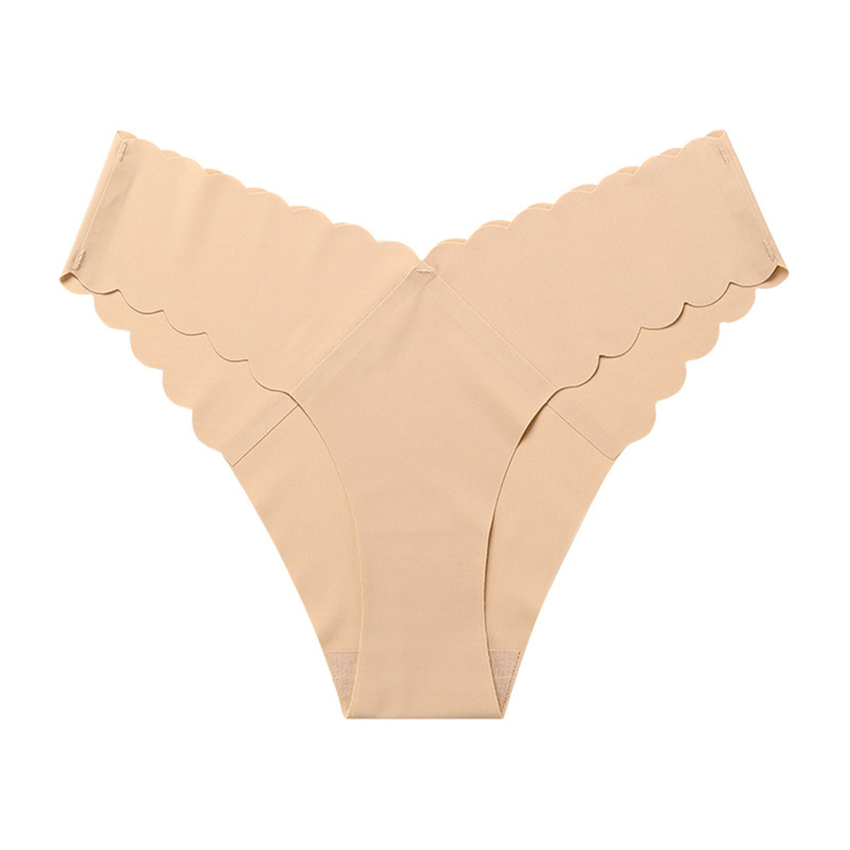 Low-waisted seamless breathable lace lingerie briefs