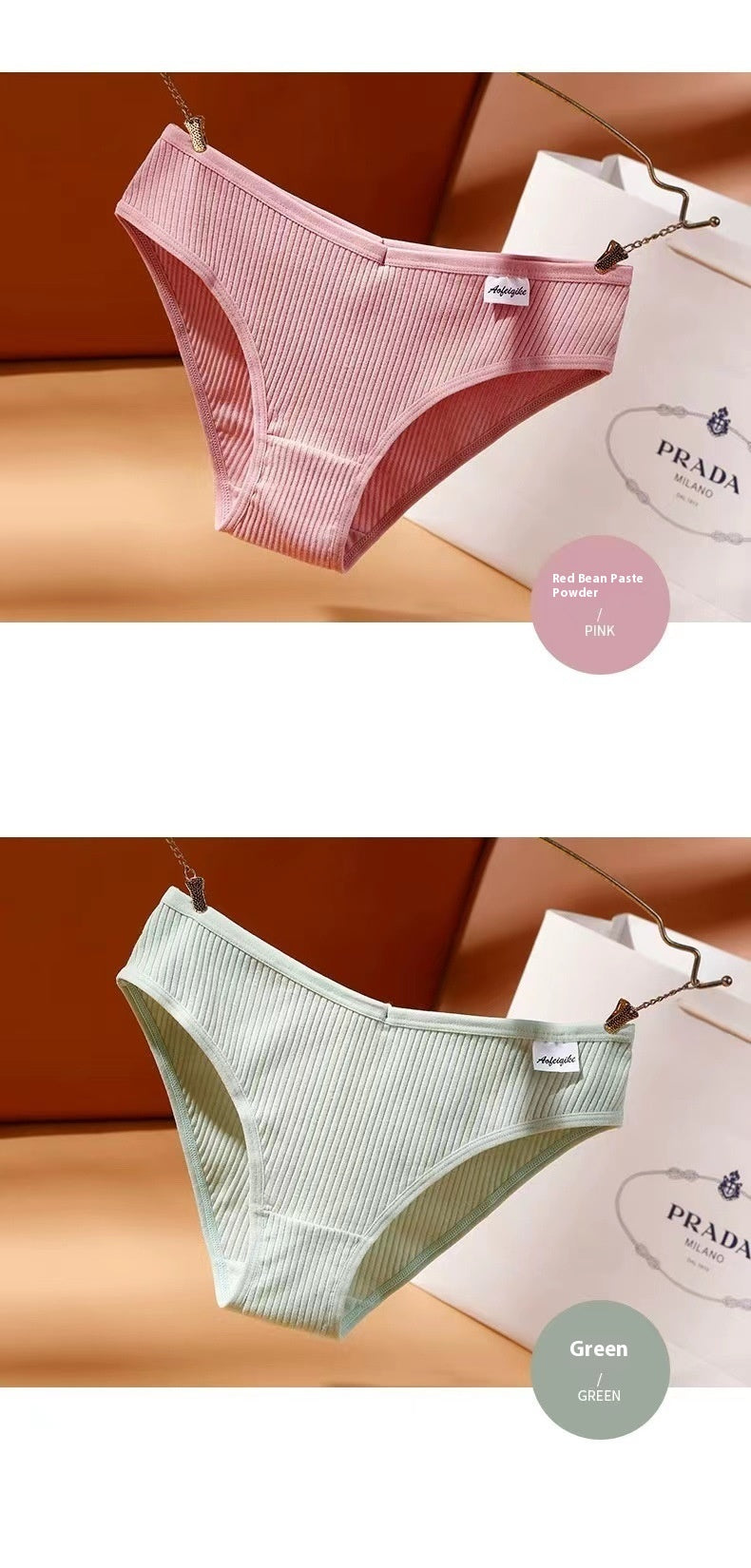 Cotton lingerie briefs - image 1