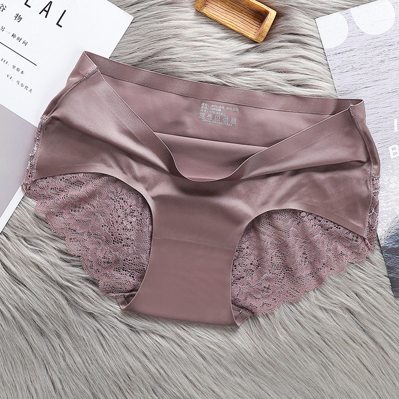 Breathable lace and cotton lingerie briefs - image 3