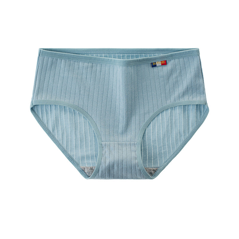 Seamless breathable cotton and polyester lingerie briefs