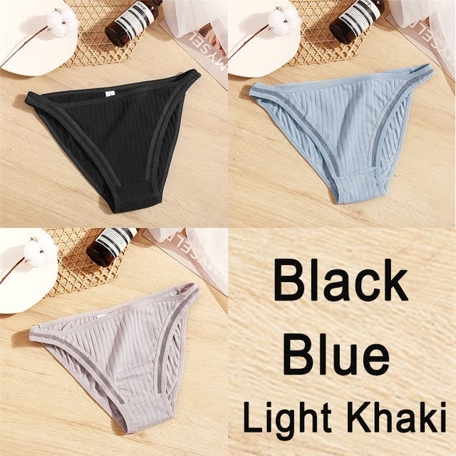 Low-waisted lace and cotton lingerie briefs - image 2