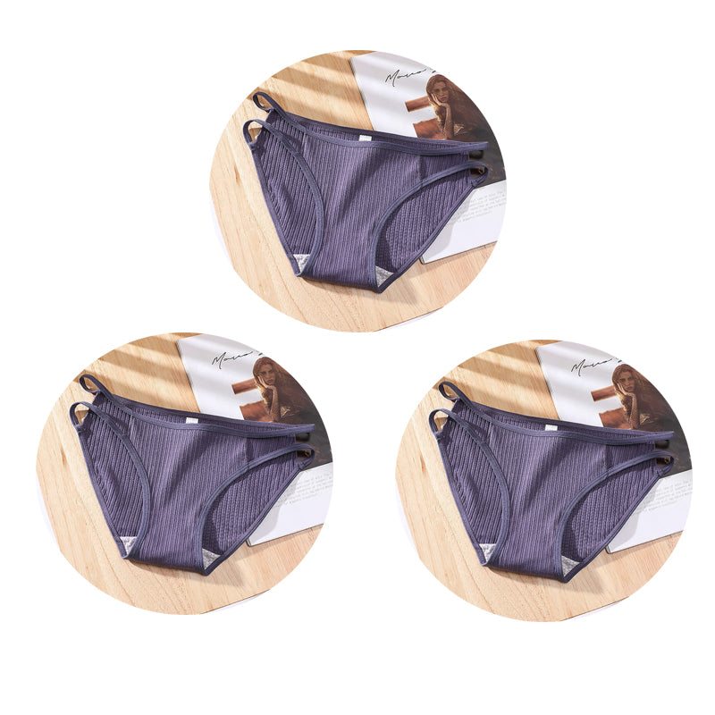Seamless breathable cotton lingerie briefs