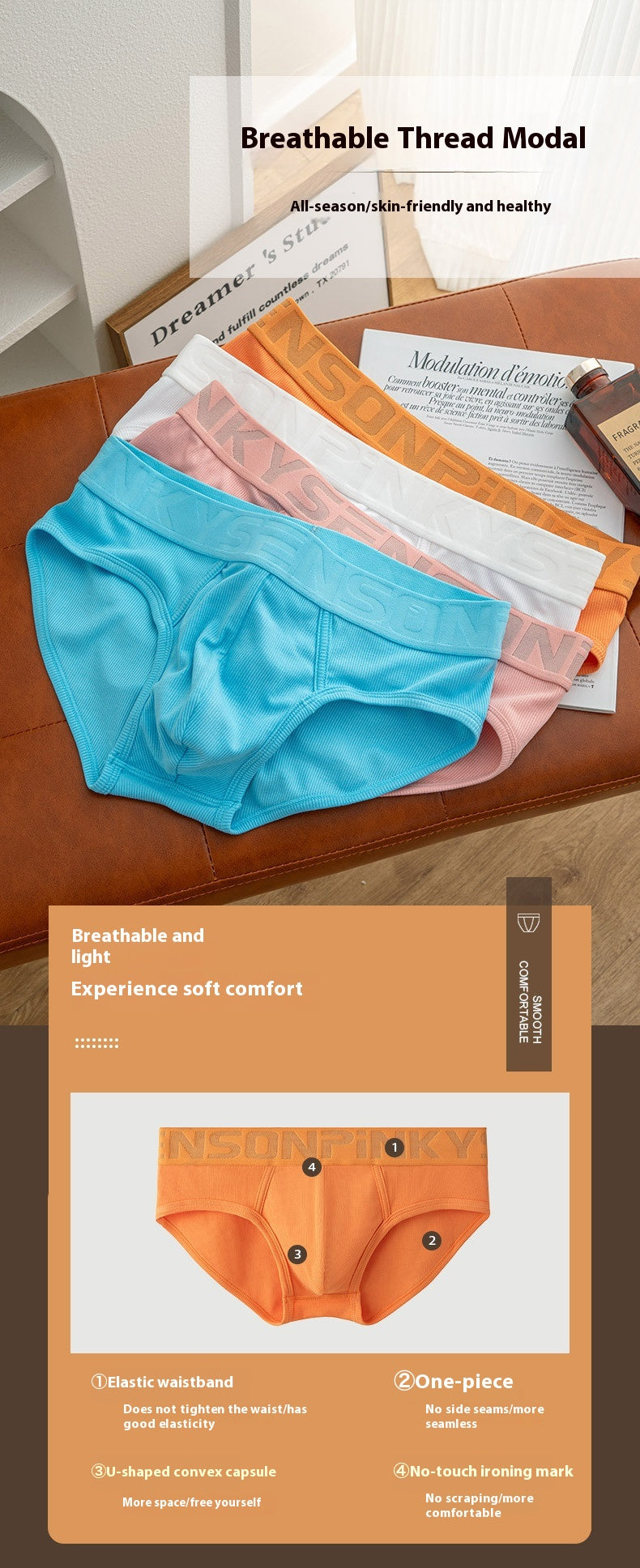 Elegant breathable shaping lingerie briefs - image 4