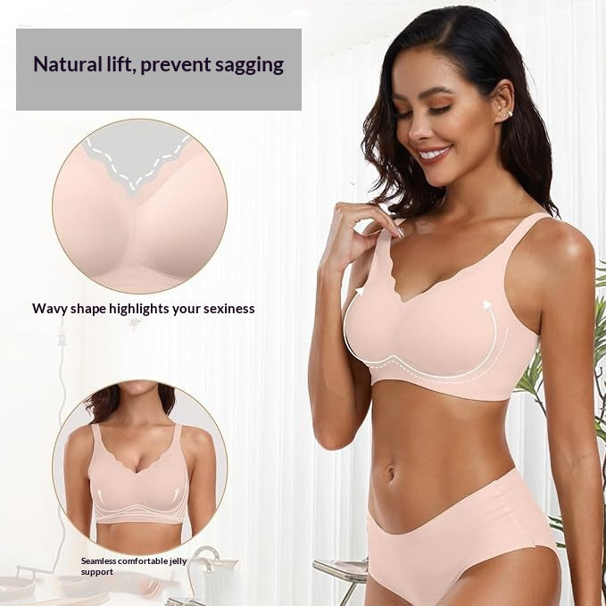 Underwire plus-size seamless nylon and spandex bras - image 3